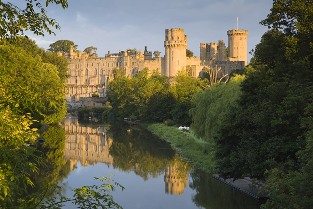 Warwick Castle and the River Avon, Warwick, Warwickshire